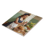 Personalized Easter Pin-Up Kitchen Ceramic Tile タイル (側面)