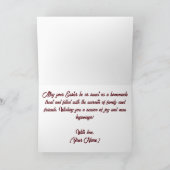 Personalized Easter Pin-Up Retro Greeting Card サンキューカード (内部)