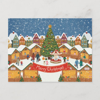 Personalized Editable Christmas Postcard シーズンポストカード