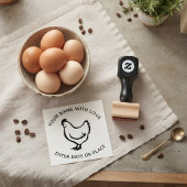 Personalized Egg Stamp – Custom Chicken Egg Stamp ラバースタンプ