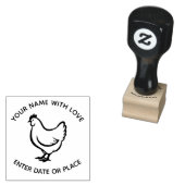 Personalized Egg Stamp – Custom Chicken Egg Stamp  ラバースタンプ (押印)