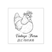 Personalized egg stamp, personalized fresh egg ラバースタンプ (インプリント)