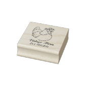 Personalized egg stamp, personalized fresh egg ラバースタンプ (スタンプ)