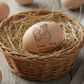 Personalized egg stamp, personalized fresh egg ラバースタンプ