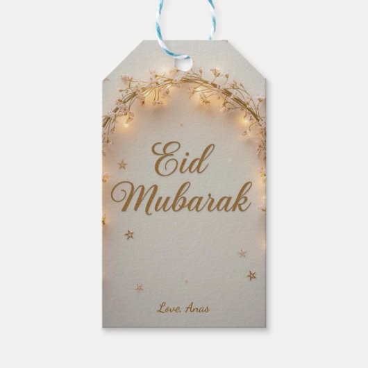 Personalized Eid Mubarak ギフトタグ (正面)