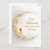 Personalized Eid Mubarak Greeting card 招待状 (正面/裏面)