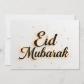 Personalized Eid Mubarak Modern Greeting card 招待状 (正面)