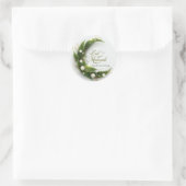 Personalized Eid Mubarak Muslim modern Classic ラウンドシール (バッグ)