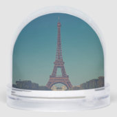 Personalized Eiffel Tower Snow Globe Custom Design (裏面)