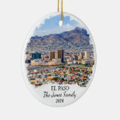 Personalized El Paso Ornament, Custom Texas セラミックオーナメント (右)