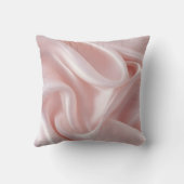 Personalized Elegant Blush Pink Satin Design クッション (裏面)