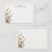  Personalized Elegant Boho Chic Note Card ノートカード (正面/裏面)