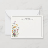  Personalized Elegant Boho Chic Note Card ノートカード (正面)
