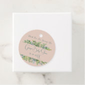 Personalized Elegant Botanical Baby Shower  フェイバータグ (インサイチュ)
