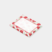 Personalized Elegant Botanical Red Poppy Floral ポストイット (アングル)