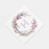 Personalized elegant cocktail party napkins スタンダードランチョンナプキン (角)