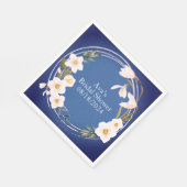 Personalized elegant cocktail party napkins shower スタンダードランチョンナプキン (角)