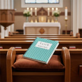 Personalized Elegant Cross Motif Sermon Notebook ノートブック