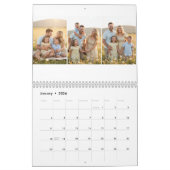 Personalized Elegant Family Memories Wall Calendar カレンダー (1月 2026)