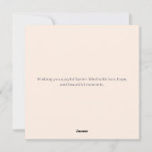 Personalized Elegant Floral Easter シーズンカード (裏面)