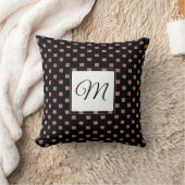 Personalized Elegant Glitter Throw Pillow クッション (ブランケット)