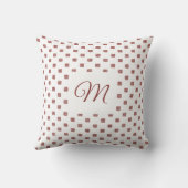 Personalized Elegant Glitter Throw Pillow クッション (裏面)