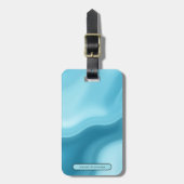 Personalized Elegant Gold Monogram Minimalist ラゲッジタグ (正面縦)