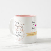 Personalized Elegant Mug Custom Romantic Gift ツートーンマグカップ (正面左)
