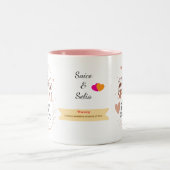 Personalized Elegant Mug Custom Romantic Gift ツートーンマグカップ (中央)