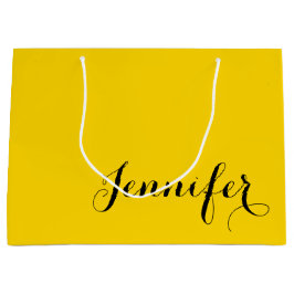 Personalized Elegant Name Printed Large Gift Bag ラージペーパーバッグ