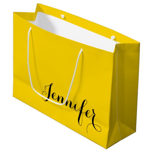 Personalized Elegant Name Printed Large Gift Bag ラージペーパーバッグ (正面アングル)