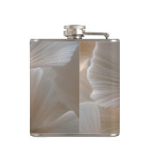 Personalized Elegant Neutral Ginkgo Leaves フラスク (裏面)