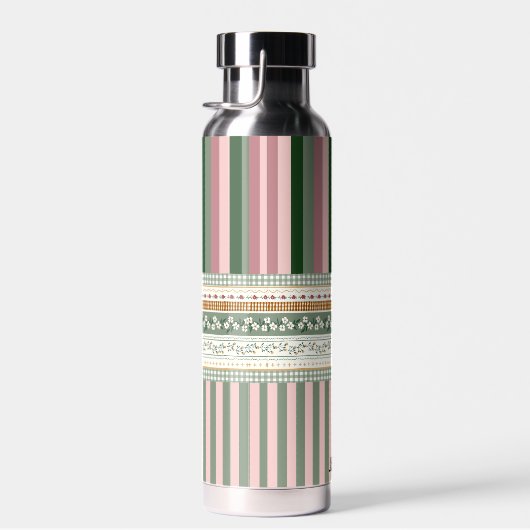 Personalized Elegant Pattern Water Bottle ウォーターボトル (右面)
