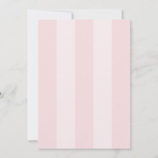 Personalized Elegant Pink Ballerina Birthday 招待状 (裏面)