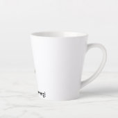 Personalized Elegant Purple Tulip カフェラテマグ (右)