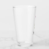 Personalized Elegant Purple Tulip タンブラーグラス (右)