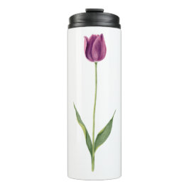 Personalized Elegant Purple Tulip タンブラー