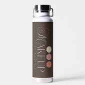 Personalized Elegant Readymade Logo Makeup Artist ウォーターボトル (背面)