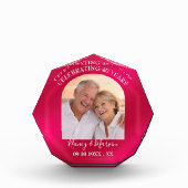 Personalized Elegant Ruby 40th Anniversary Gift フォトブロック (正面)