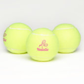 Personalized Elegant Script Name Tennis Balls テニスボール (マルチ)