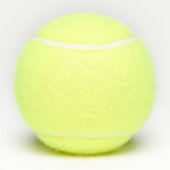 Personalized Elegant Script Name  Tennis Balls テニスボール (裏面)