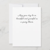 Personalized Elegant Tiger Lily 案内状 (裏面)