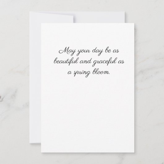 Personalized Elegant Tiger Lily 案内状 (裏面)