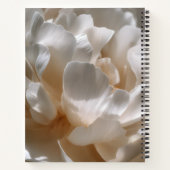 Personalized Elegant White Peony Bloom ノートブック (裏面)