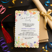 Personalized Elegant Wildflower Graduation Party I 招待状