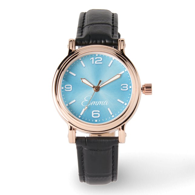Personalized Elegant Women's Name Gift Watch 腕時計 (正面)