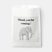 Personalized Elephant Birthday Party Favor Bag フェイバーバッグ (正面)