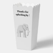 Personalized Elephant Birthday Popcorn Favor Box フェイバーボックス (裏面)