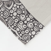 Personalized Elephant Name Kids Room Poster フリースブランケット (角)