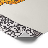 Personalized Elephant Name Kids Room Poster ポスター (角)